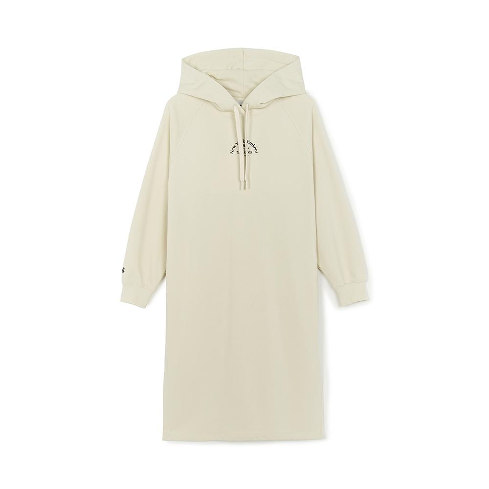 Women's Basic Hoodie Long Dress New York Yankees