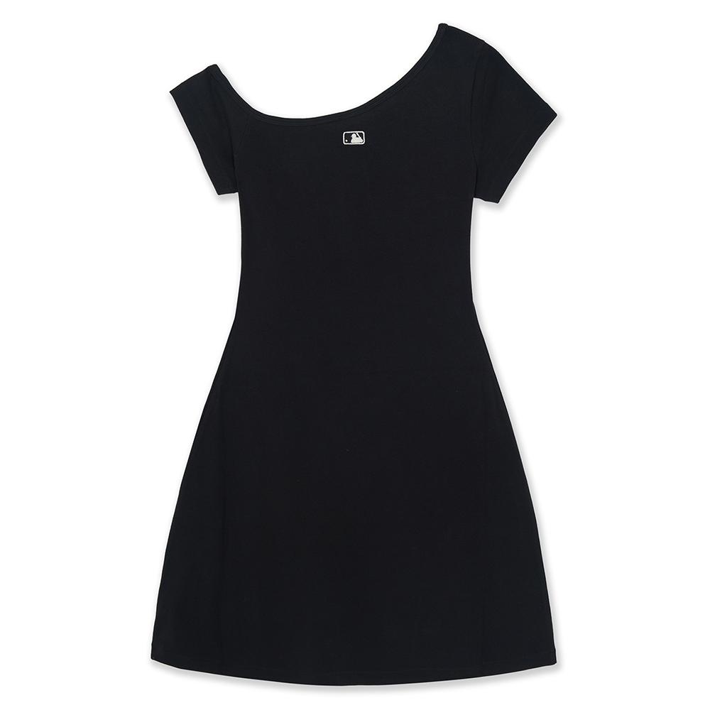 Basic Off Shoulder Shirring Ribbed Ops Los Angeles Dodgers