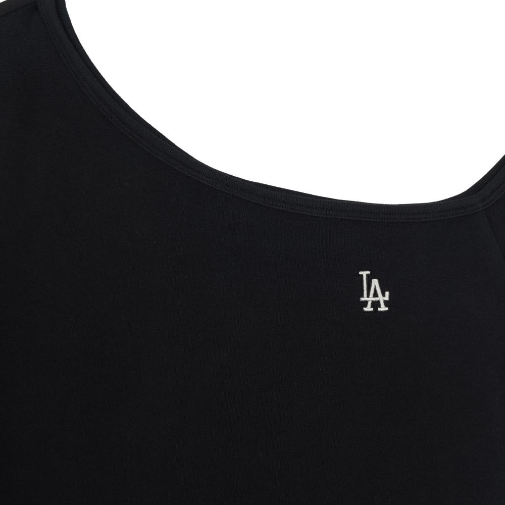 Basic Off Shoulder Shirring Ribbed Ops Los Angeles Dodgers