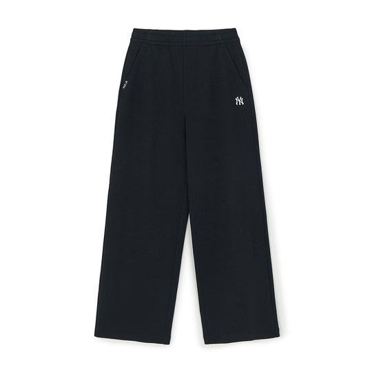 กางเกงขายาว Womens Basic Ribbed Semi Wide Pants New York Yankees