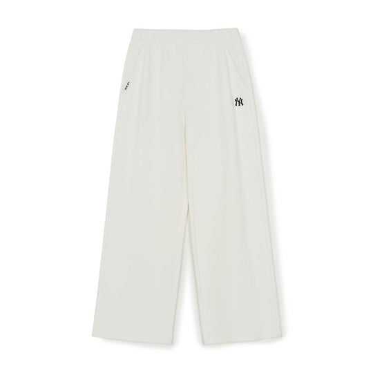 กางเกงขายาว Womens Basic Ribbed Semi Wide Pants New York Yankees