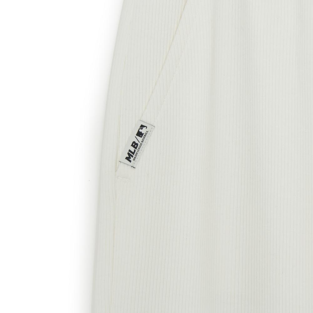 กางเกงขายาว Womens Basic Ribbed Semi Wide Pants New York Yankees