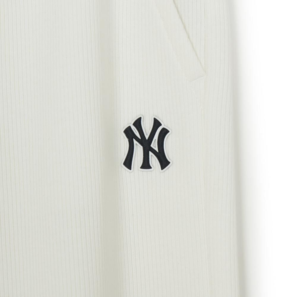 กางเกงขายาว Womens Basic Ribbed Semi Wide Pants New York Yankees