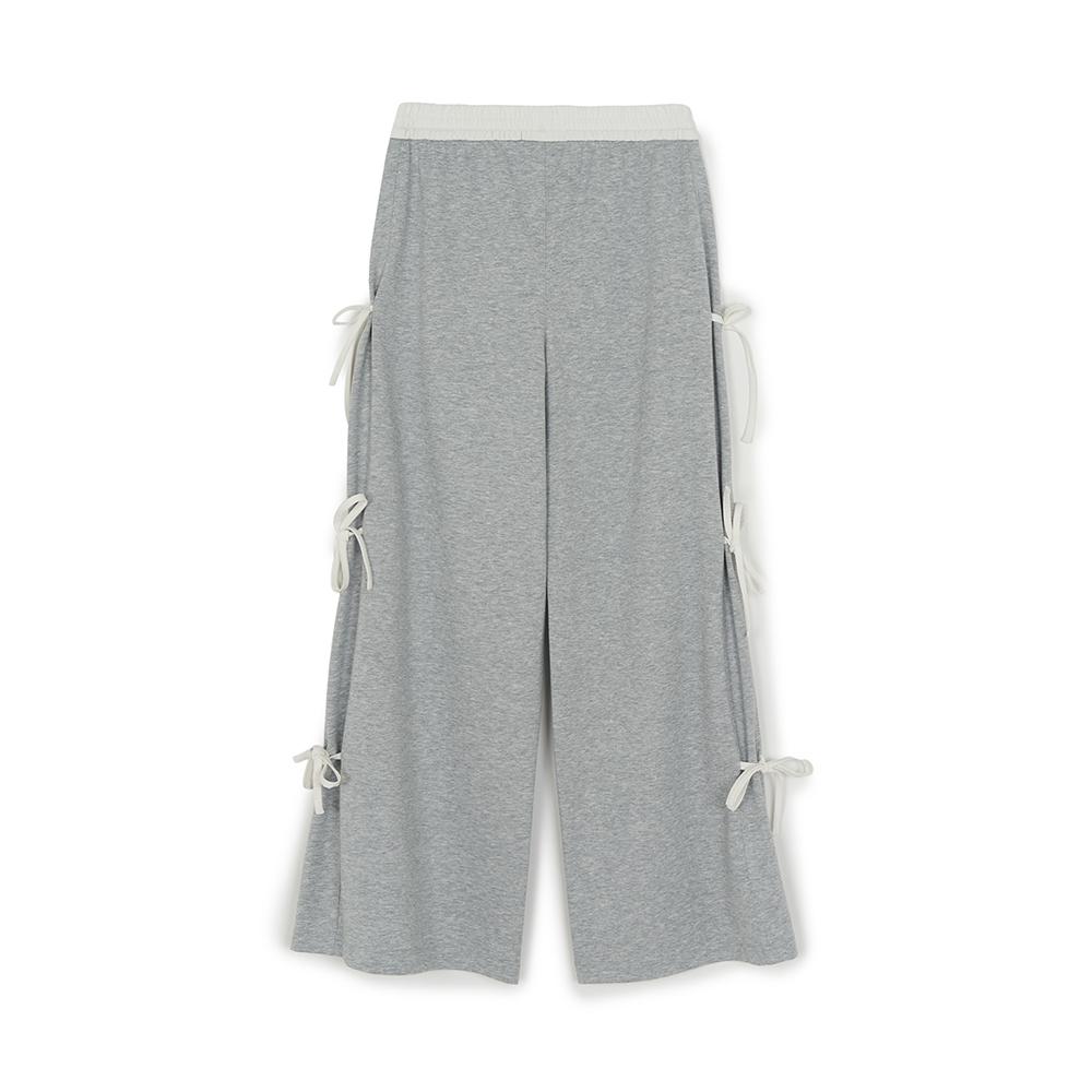 กางเกงขายาว  Basic Side Ribbon Wide Pants New York Mets