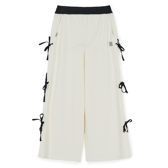กางเกงขายาว  Basic Side Ribbon Wide Pants New York Yankees