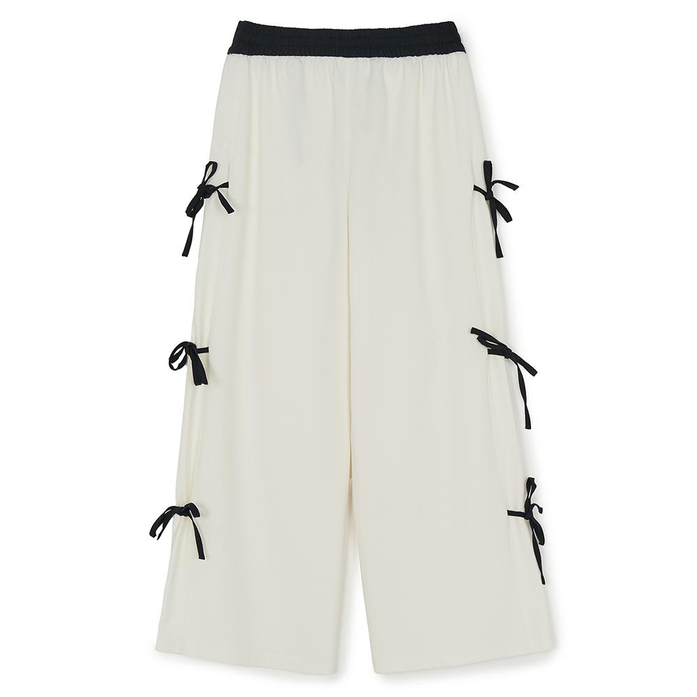 กางเกงขายาว  Basic Side Ribbon Wide Pants New York Yankees
