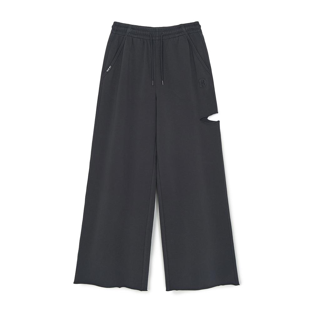 กางเกงขายาว Womens Basic Cut Out Washing Wide Pants Boston Red Sox
