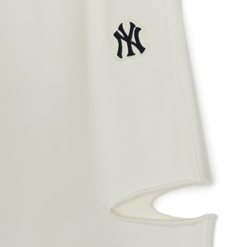 กางเกงขายาว Womens Basic Cut Out Washing Wide Pants New York Yankees