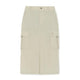 Vintage Washing Cotton Strap Cargo Long Skirt Boston Red Sox