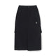 Vintage Washing Cotton Strap Cargo Long Skirt New York Yankees