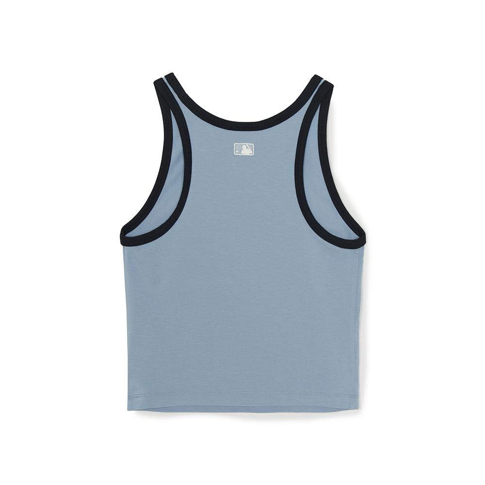 เสื้อกล้าม Women's Basic Ringer Crop Sleeveless T-Shirts Los Angeles Dodgers