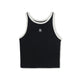 เสื้อกล้าม Women's Basic Ringer Crop Sleeveless T-Shirts New York Yankees
