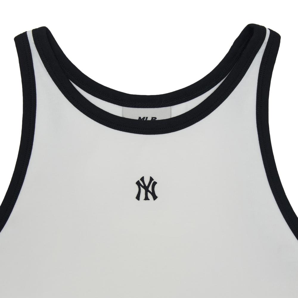 เสื้อกล้าม Women's Basic Ringer Crop Sleeveless T-Shirts New York Yankees