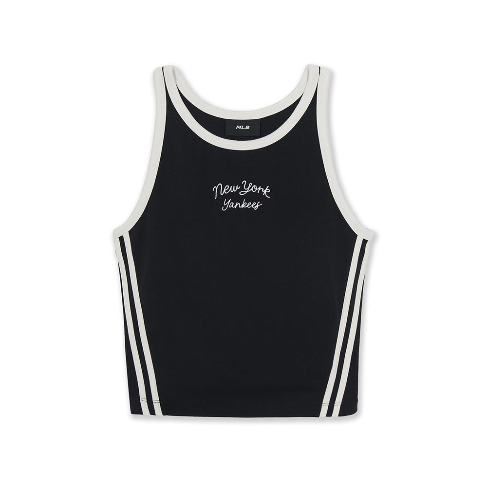 Sportive Cursive Sleeveless T-Shirts New York Yankees