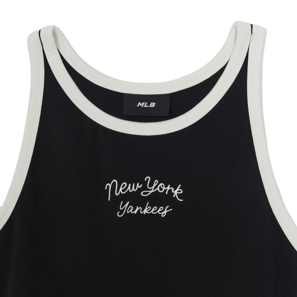 Sportive Cursive Sleeveless T-Shirts New York Yankees