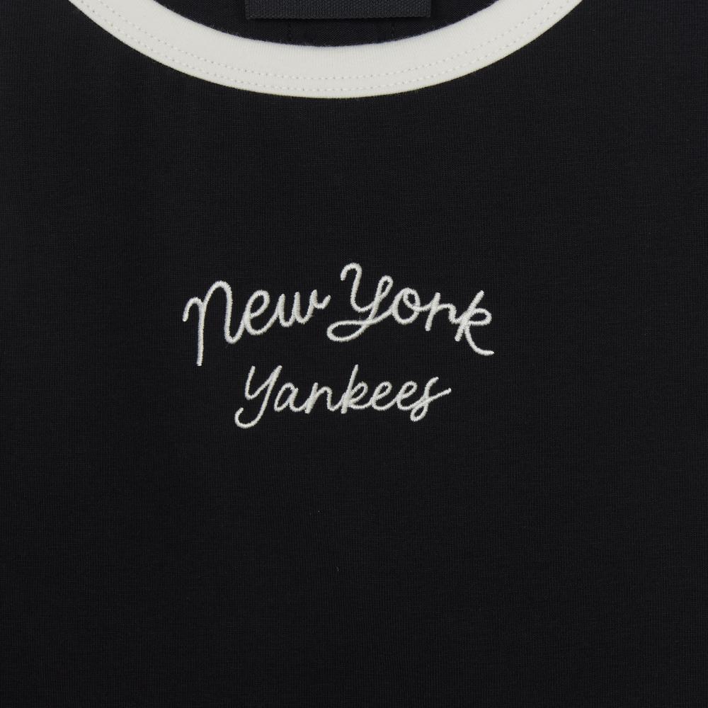 Sportive Cursive Sleeveless T-Shirts New York Yankees