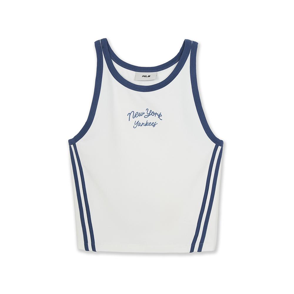 Sportive Cursive Sleeveless T-Shirts New York Yankees
