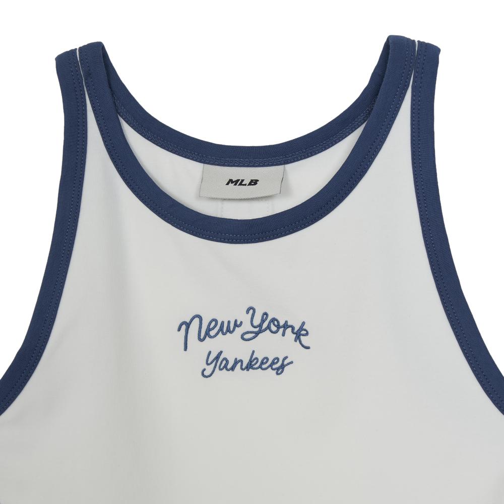 Sportive Cursive Sleeveless T-Shirts New York Yankees