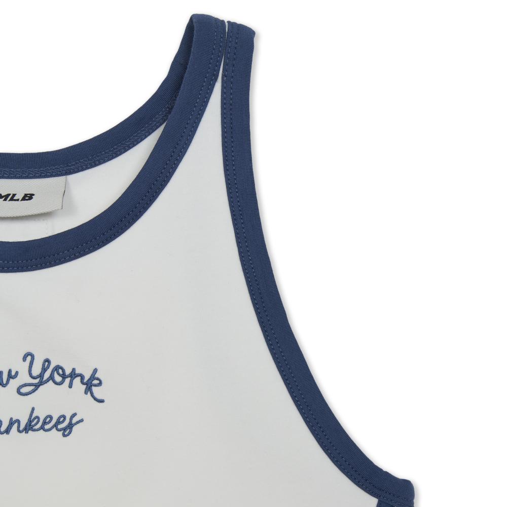 Sportive Cursive Sleeveless T-Shirts New York Yankees