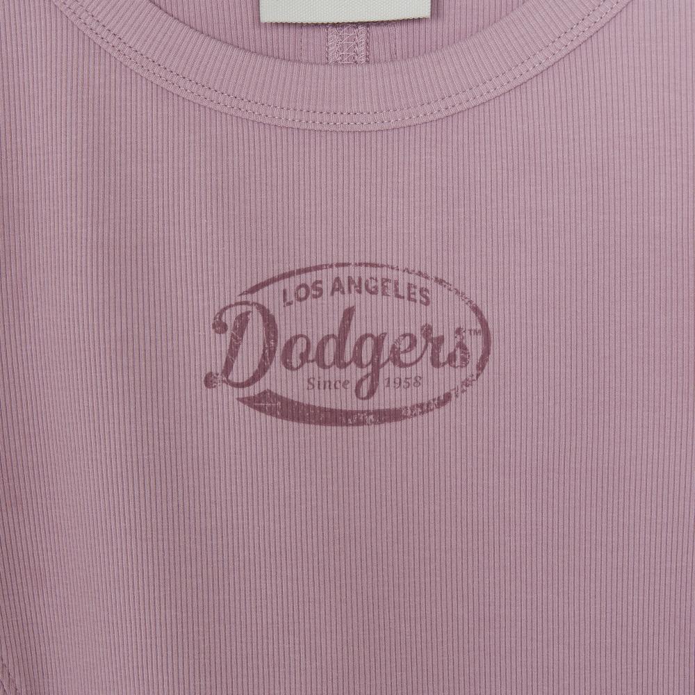 เสื้อกล้าม  Vintage Slim Ribbed Sleeveless T-Shirts Los Angeles Dodgers