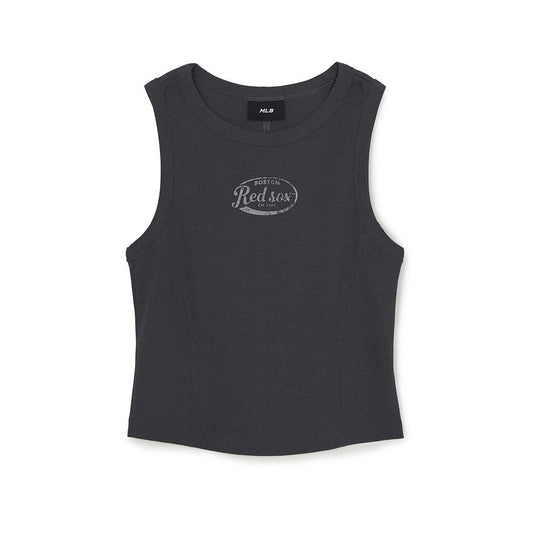 เสื้อกล้าม  Vintage Slim Ribbed Sleeveless T-Shirts Boston Red Sox