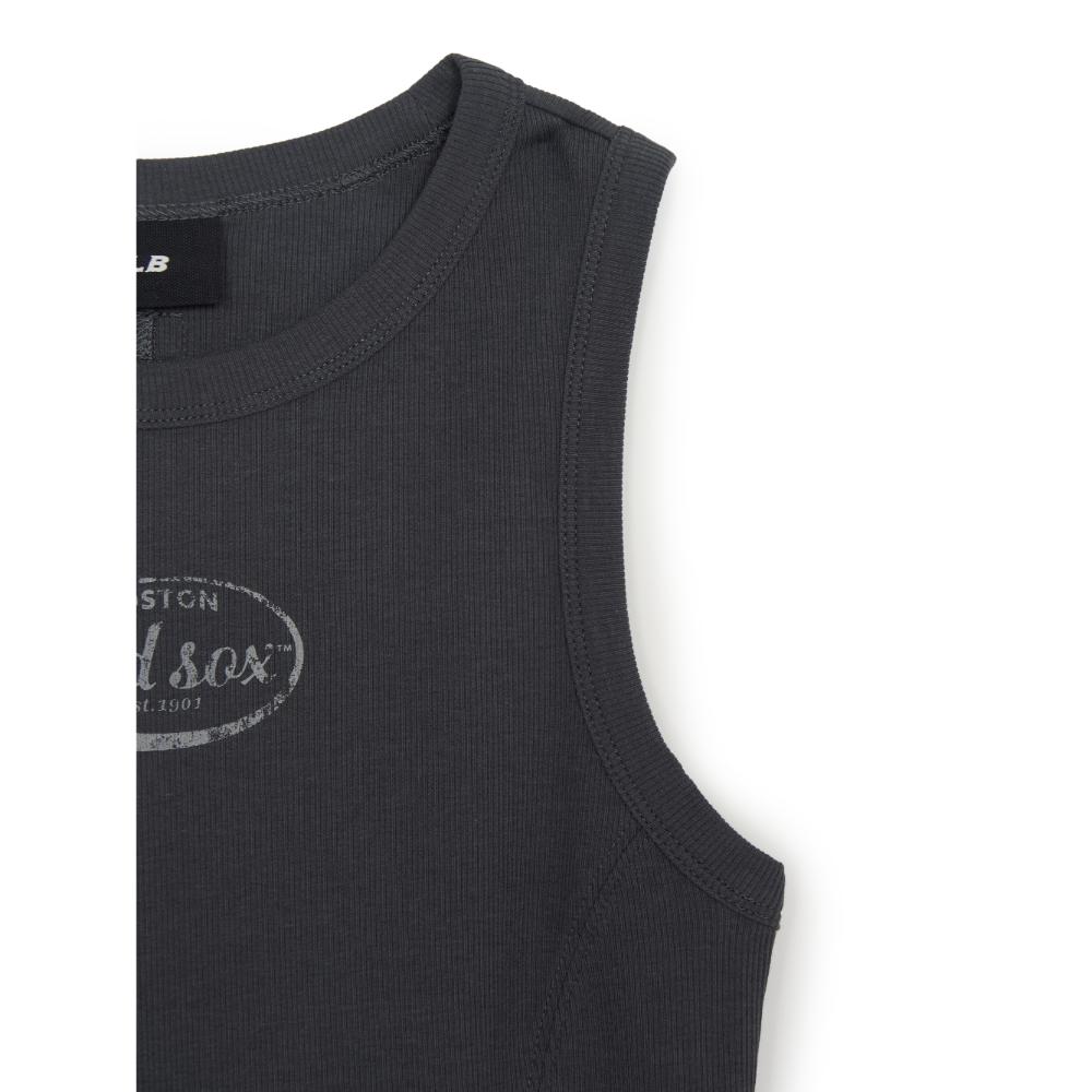 เสื้อกล้าม  Vintage Slim Ribbed Sleeveless T-Shirts Boston Red Sox