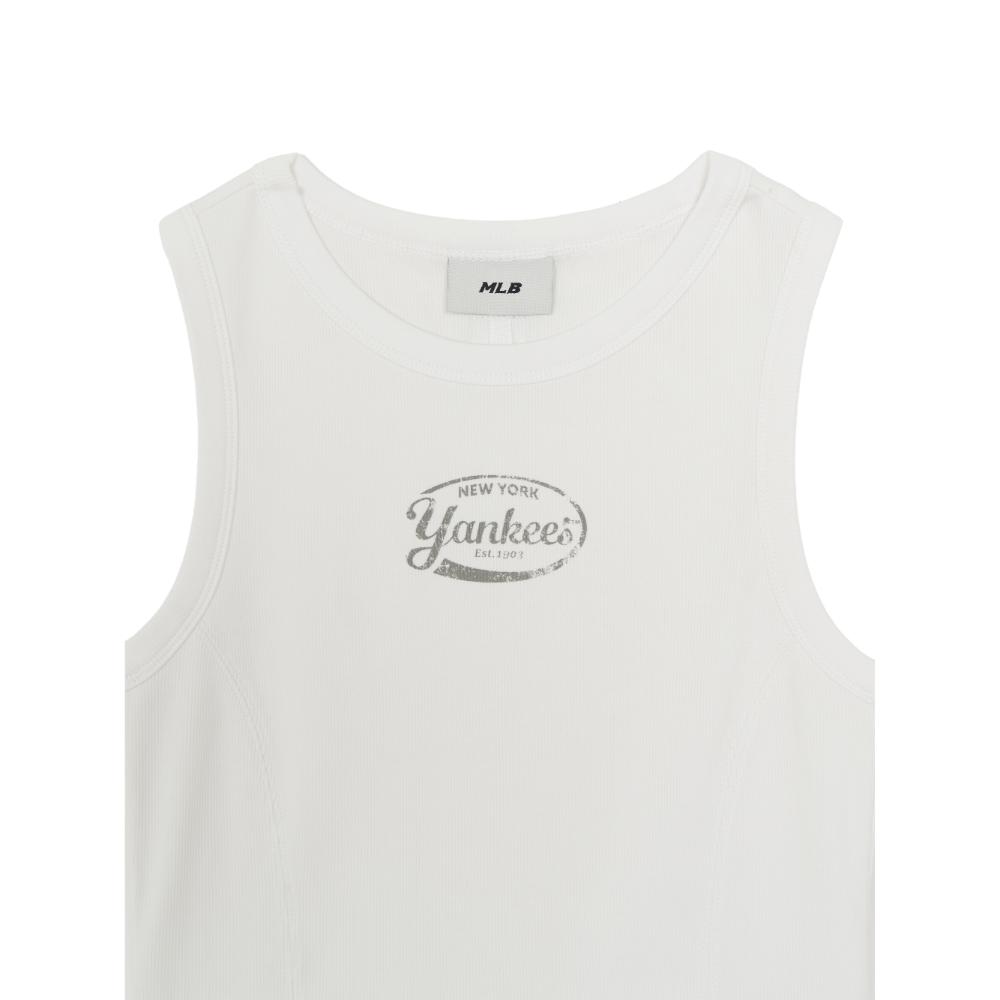 เสื้อกล้าม  Vintage Slim Ribbed Sleeveless T-Shirts New York Yankees