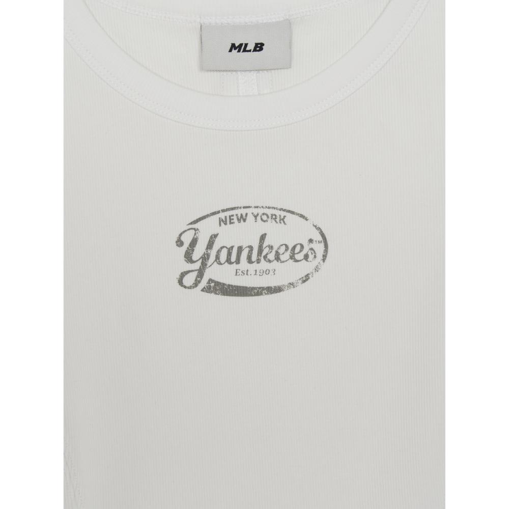 เสื้อกล้าม  Vintage Slim Ribbed Sleeveless T-Shirts New York Yankees