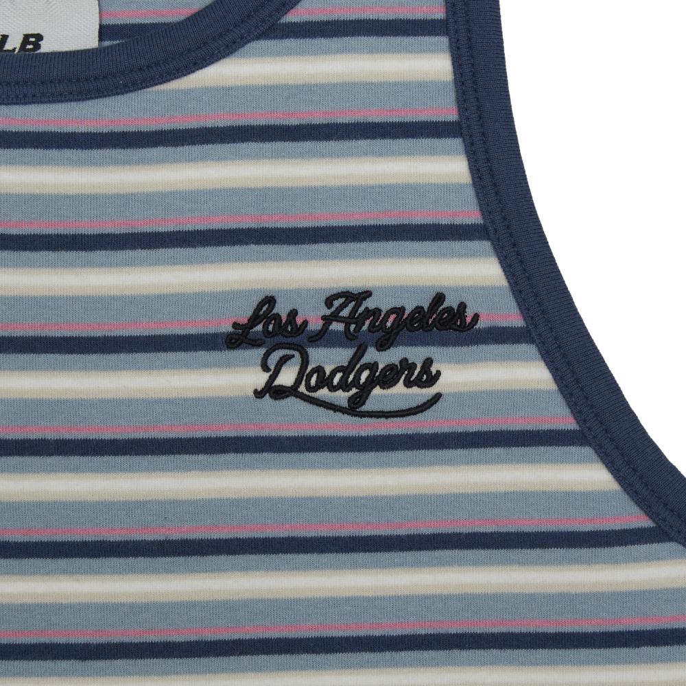 Stripe Sleeveless T-Shirts Los Angeles Dodgers