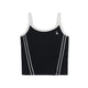 Varsity Lace Track Detail Sleeveless T-Shirt Los Angeles Dodgers