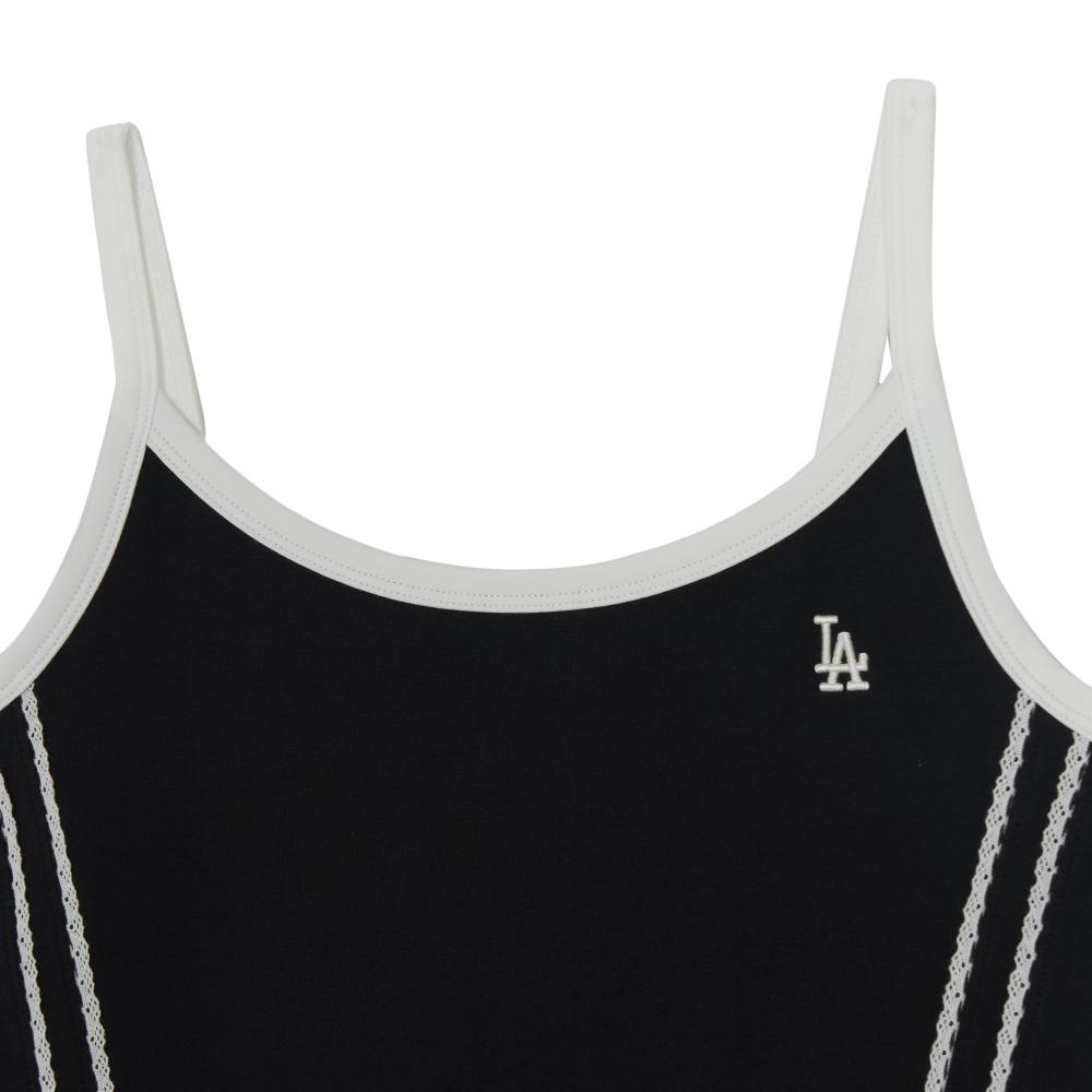 Varsity Lace Track Detail Sleeveless T-Shirt Los Angeles Dodgers