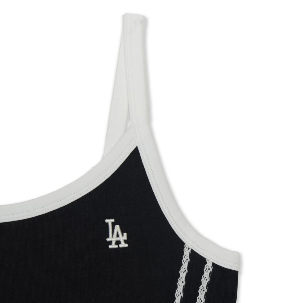 Varsity Lace Track Detail Sleeveless T-Shirt Los Angeles Dodgers