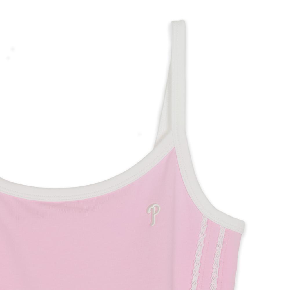 Varsity Lace Track Detail Sleeveless T-Shirt Philadelphia Phillies