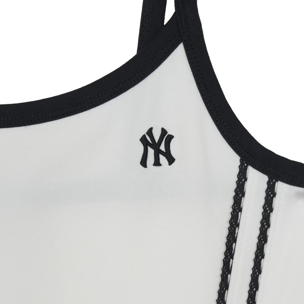 Varsity Lace Track Detail Sleeveless T-Shirt New York Yankees