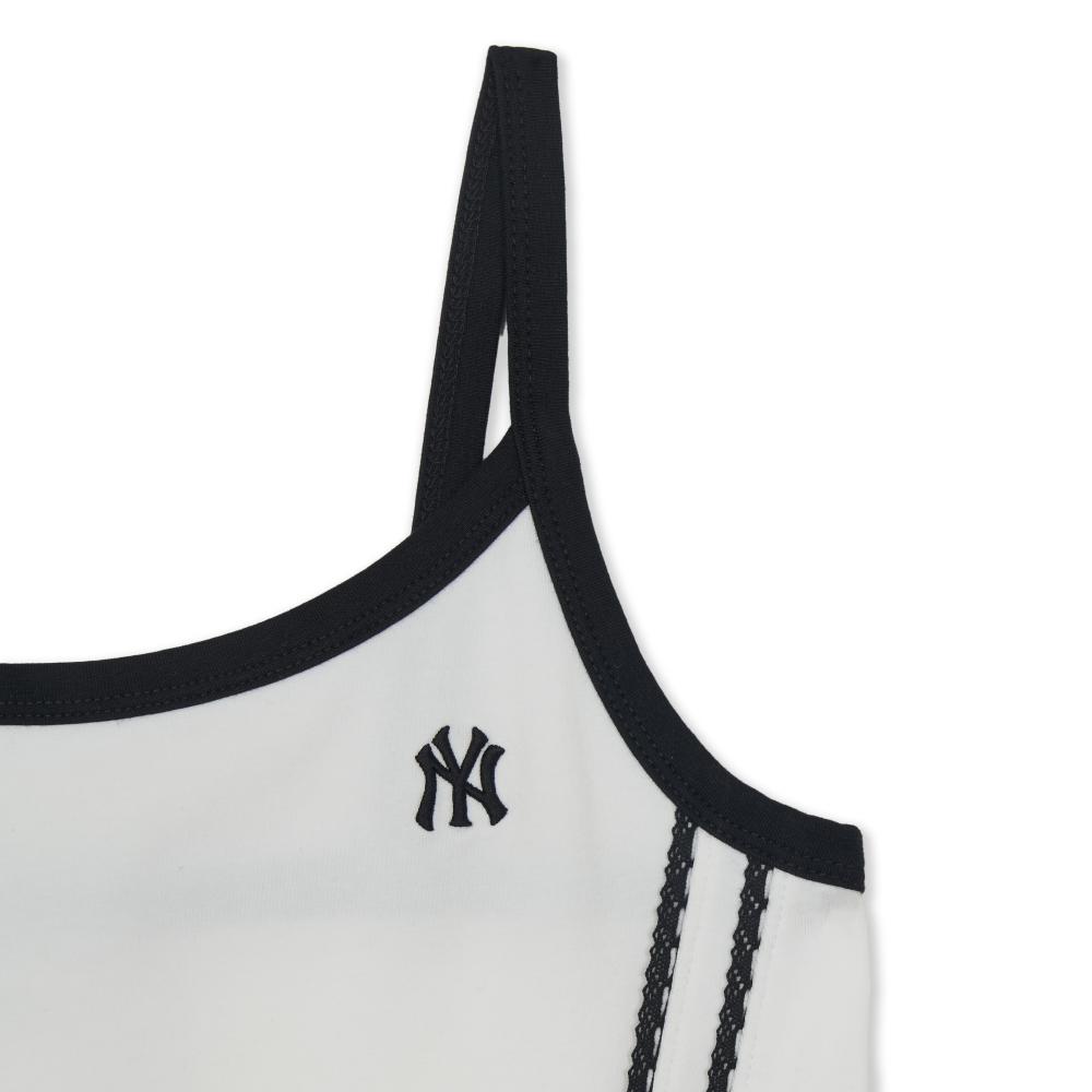 Varsity Lace Track Detail Sleeveless T-Shirt New York Yankees