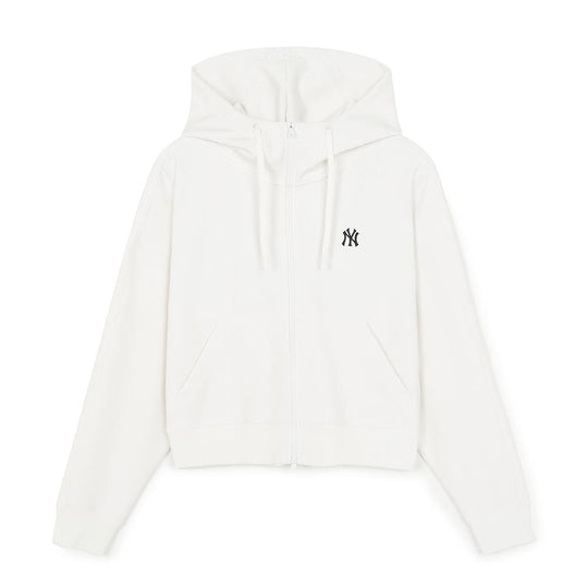 เสื้อเทรนนิ่ง Womens Basic Ballon Fit Hood Zip Up New York Yankees