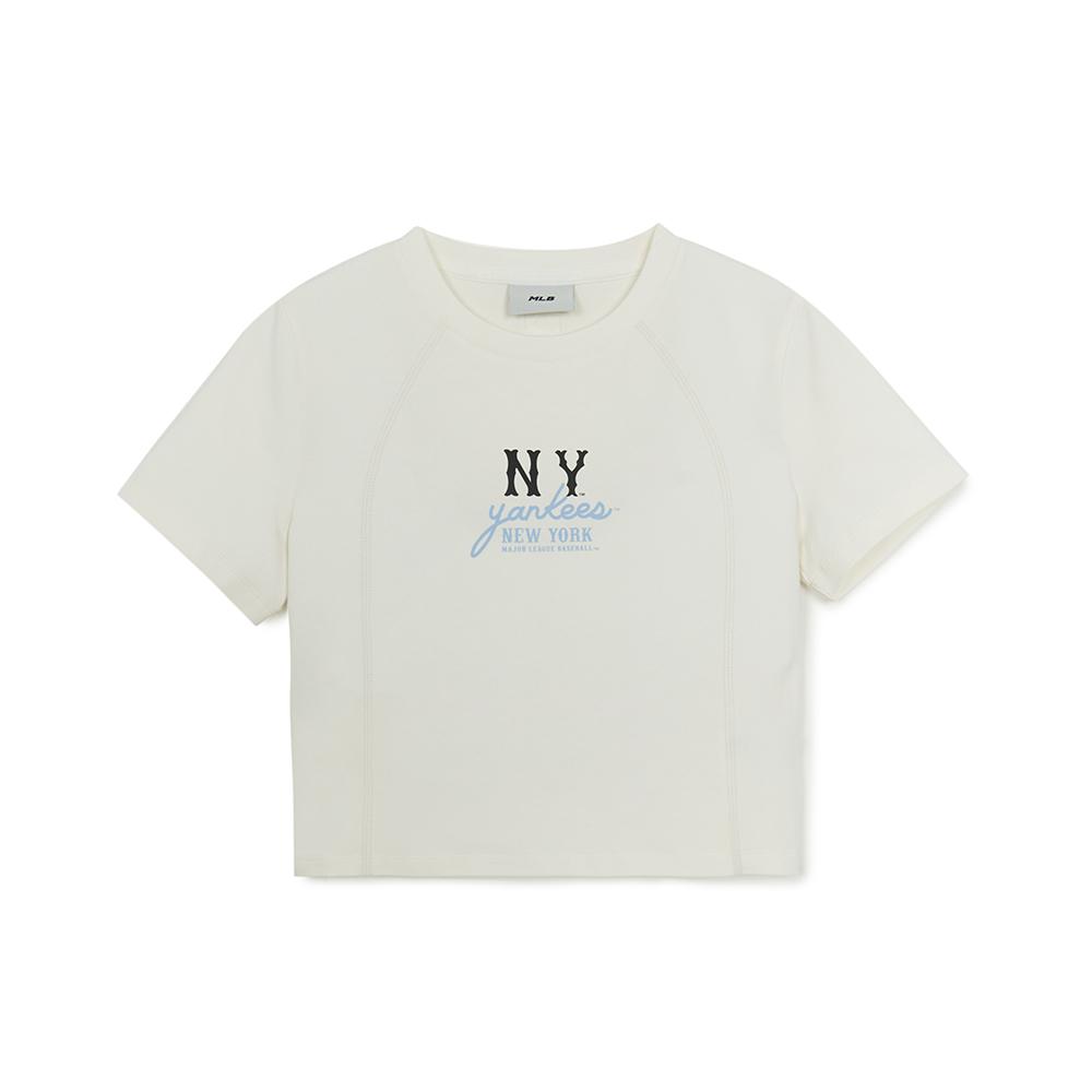 เสื้อครอป Women'S Basic Coopers Slim Fit Crop T-Shirts New York Yankees