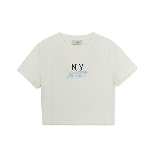 เสื้อครอป Women'S Basic Coopers Slim Fit Crop T-Shirts New York Yankees