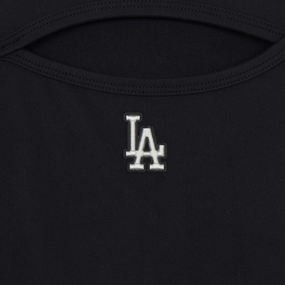 เสื้อยืดแขนยาว Basic Cut Out Slim Semi Crop Long Sleeve T-Shirts Los Angeles Dodgers
