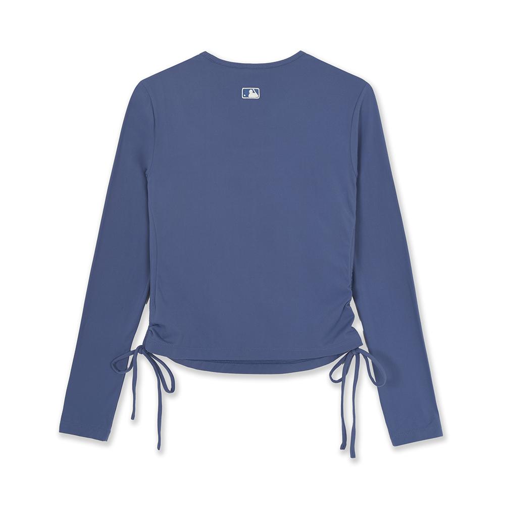 เสื้อยืดแขนยาว Basic Cut Out Slim Semi Crop Long Sleeve T-Shirts Los Angeles Dodgers
