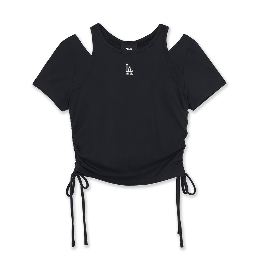 เสื้อยืด Basic Cut Out Slim Crop T-Shirts Los Angeles Dodgers