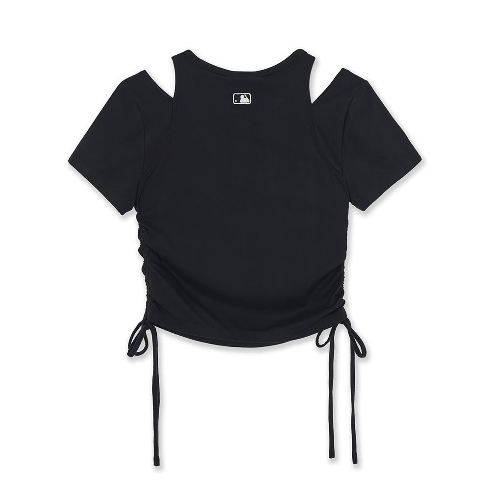 เสื้อยืด Basic Cut Out Slim Crop T-Shirts Los Angeles Dodgers