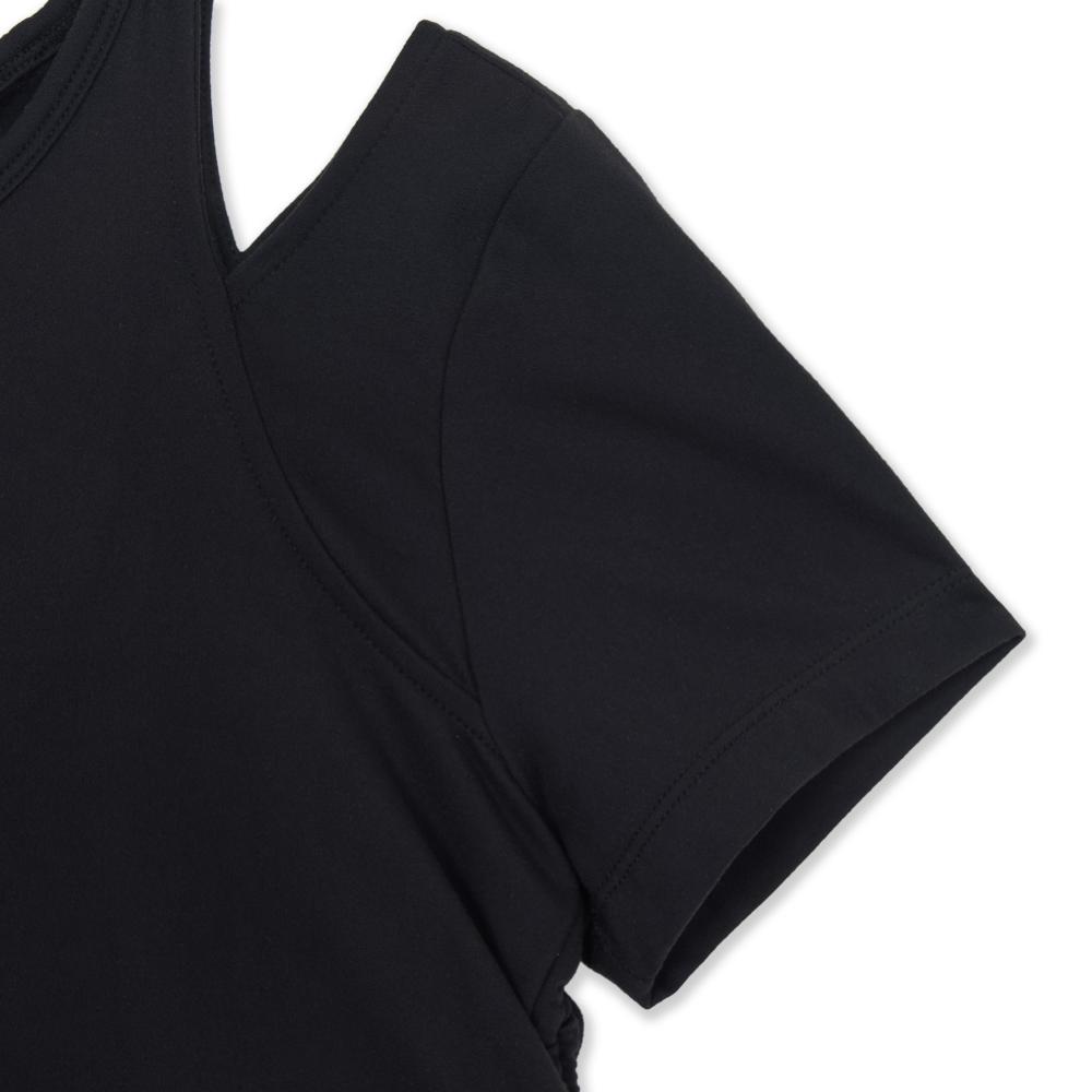 เสื้อยืด Basic Cut Out Slim Crop T-Shirts Los Angeles Dodgers