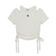 เสื้อยืด Basic Cut Out Slim Crop T-Shirts New York Yankees