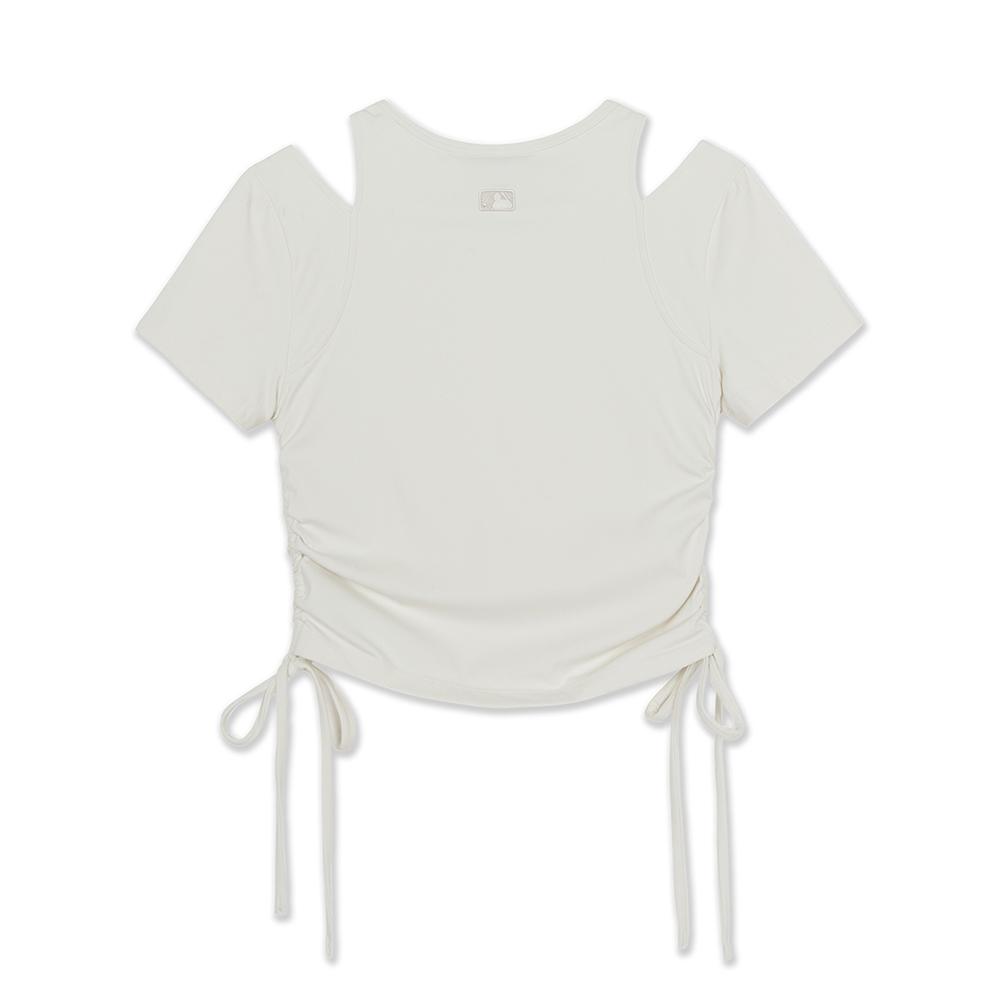เสื้อยืด Basic Cut Out Slim Crop T-Shirts New York Yankees