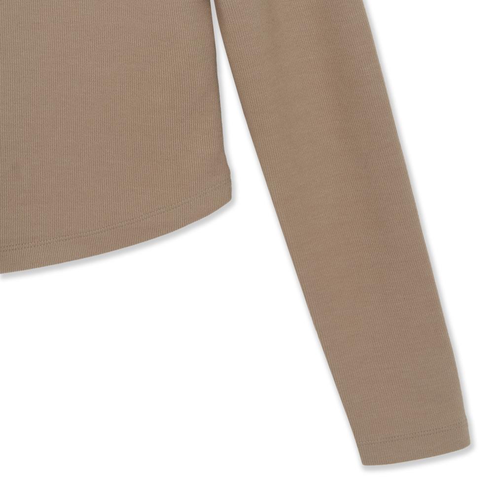 Basic Henley Neck Layered Slim Semi Crop Long Sleeve T-Shirts San Diego Padres