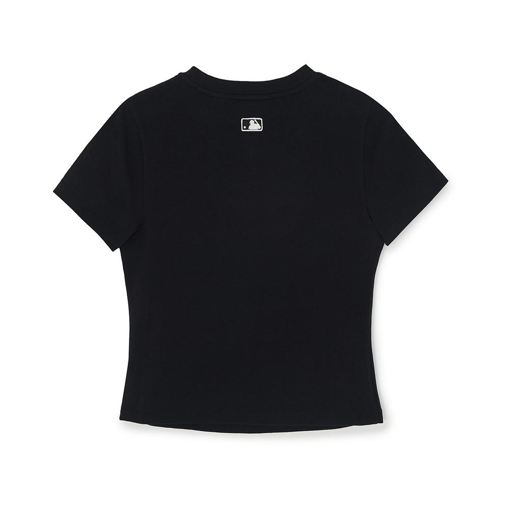 Cut Out Detail Slim Semi Crop T-Shirts Los Angeles Dodgers