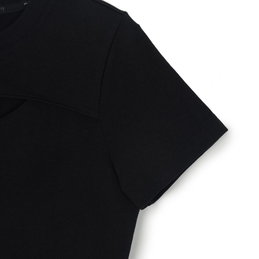 Cut Out Detail Slim Semi Crop T-Shirts Los Angeles Dodgers