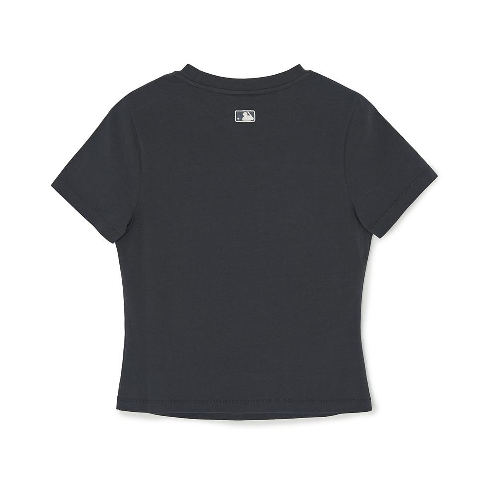 Cut Out Detail Slim Semi Crop T-Shirts Boston Red Sox