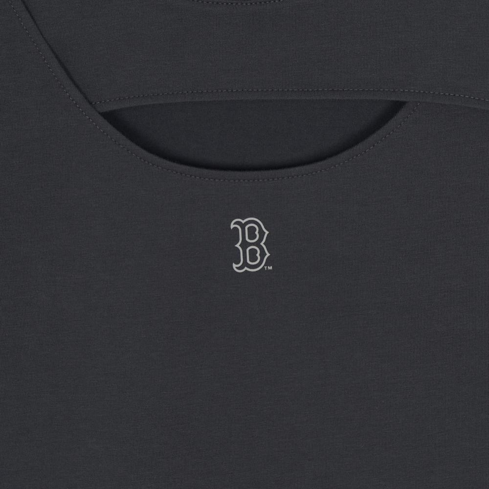 Cut Out Detail Slim Semi Crop T-Shirts Boston Red Sox